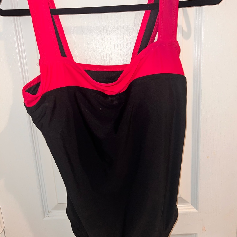 Catalina Women's One Piece Swimsuit - Red and Black